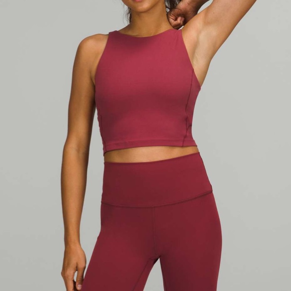Lululemon Align High-Neck Tank Top; Mulled Wine